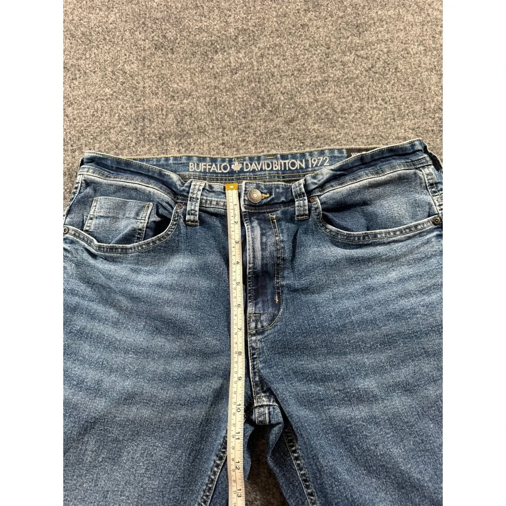 Buffalo David Bitton Jeans Evan X Slim Straight Stretch 36x29 Medium Wash
